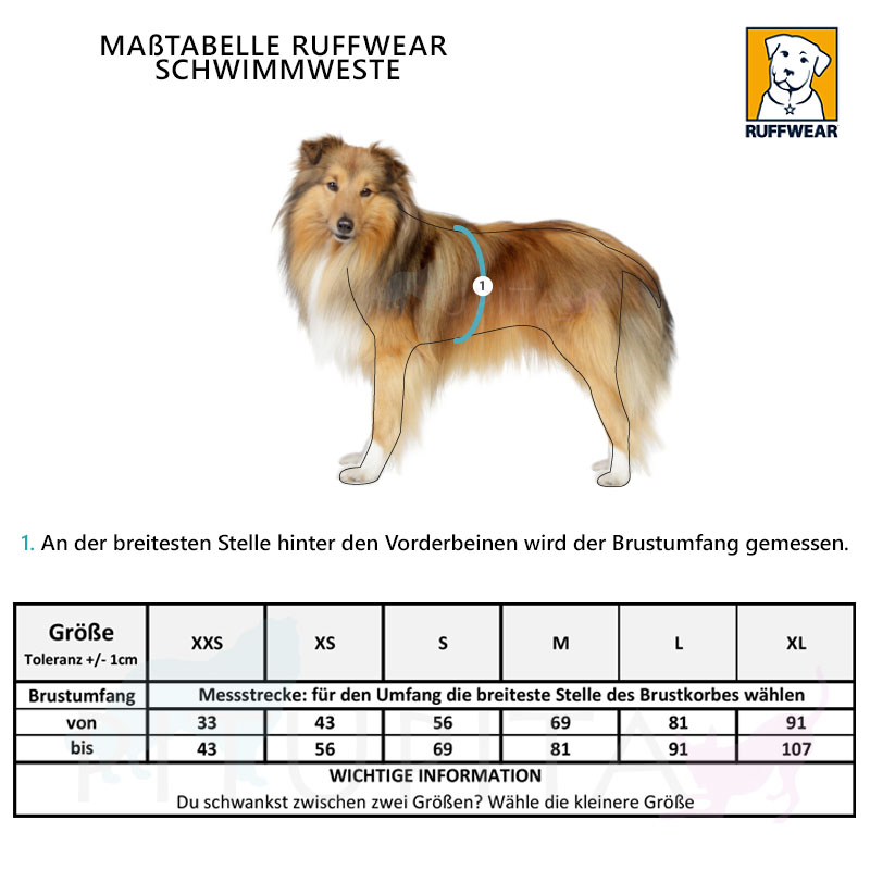 RUFFWEAR beste Schwimmweste Wave gelb orange neues Design